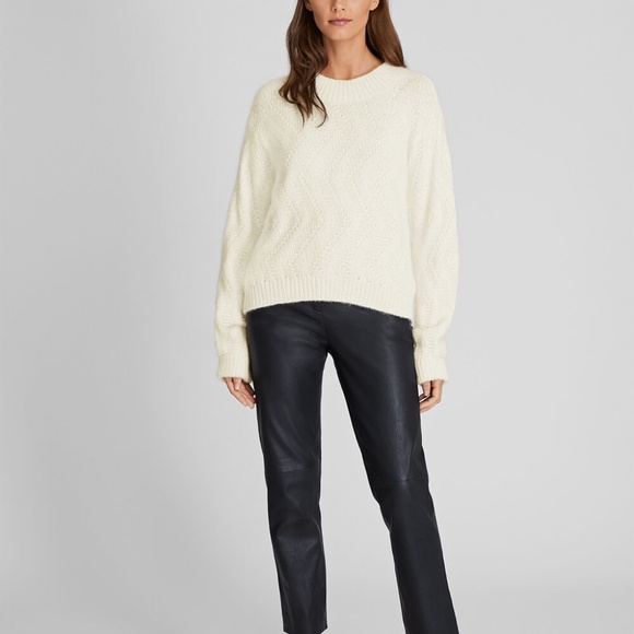 Balloon Sleeve Alpaca Sweater - Brand New - NEVER WORN - Ivory - Picture 4 of 5